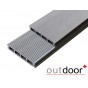 Террасная доска ДПК Outdoor 150*25*3000 мм. вельвет/браш серая микс Террасная доска ДПК Outdoor 150*25*3000 мм. вельвет/браш серая микс